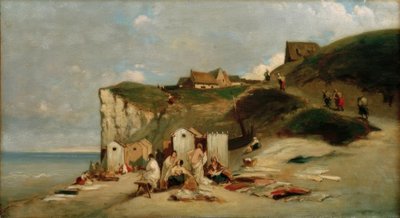 Bathing Women at the Sea near Dieppe by Carl Spitzweg